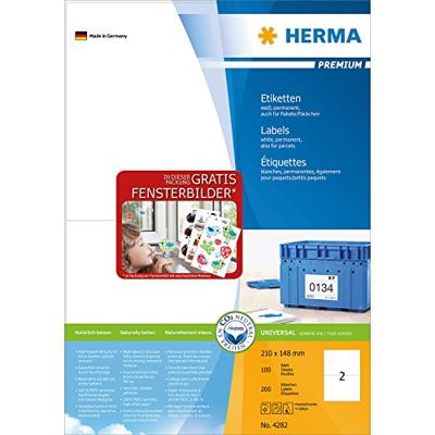 Etiket herma 4282 210x148mm a5 premium wit 200st