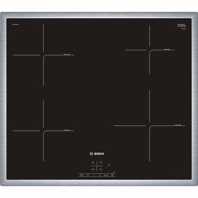 Bosch Serie 4 PUE645BF1E kookplaat Zwart, Roestvrijstaal Ingebouwd Zone van inductiekookplaat 4 zone(s)