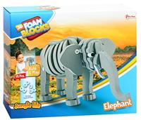Toi Toys 3D puzzel foam Olifant - thumbnail