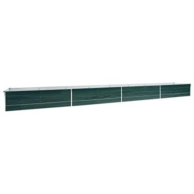 Plantenbak verhoogd 600x80x45 cm gegalvaniseerd staal groen - thumbnail