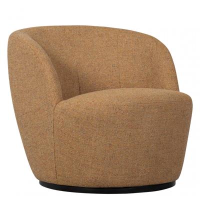 WOOOD Draaifauteuil 'Serra' Geweven, kleur Curry