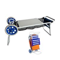Marbueno Stalen Draagstoelwagen Converteerbare Camping en Strand Tafel 108X51X51 cm 10362 - thumbnail