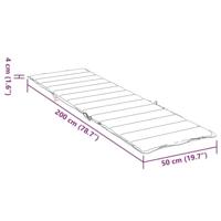 VidaXL Ligbedkussen oxford stof marineblauw - thumbnail