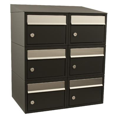 Stoer! Brickset 2-Breed, 3-Hoog Met Dak Zwart - 40215070_2x3d