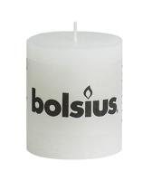 Bolsius Stompkaarsen Rustiek Wit 80/68 mm - 6 Stuks - thumbnail