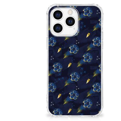 Doorzichtige Silicone Hoesje voor Apple iPhone 14 Pro Max Voetbal Doorzichtige Silicone Hoesje voor Apple iPhone 14 Pro Max Voetbal