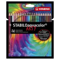 Stabilo aquacolor kleurpotloden arty etui 24 stuks - thumbnail