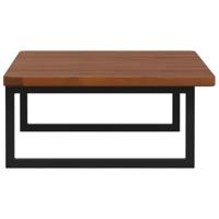 Badkamer wandschap staal en massief eikenhout - thumbnail