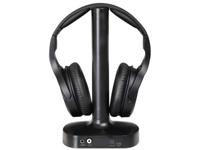 Trevi FRS 1480 R stereo hoofdtelefoon voor tv, draadloze RF-ontvanger, laadstation, optische digitaal, 3,5 mm jackstekker, RCA, verstelbare beugel, automatische uitschakeling - thumbnail