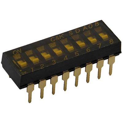 C & K Switches SDA02H1SBDR DIP-schakelaar Aantal polen 2 1 stuk(s) Tape