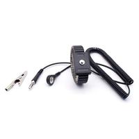Quadrios ESD-armband Zwart Drukknop 4 mm - thumbnail