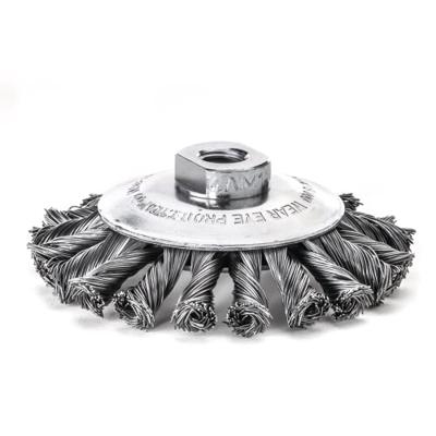 Lessmann Staaldraadborstel | d. 115 mm M14 draaddikte 0,5 mm | staal 12 mm | 15000 min-¹ | 1 stuk - 472257WZ 472257WZ