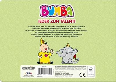 Studio 100 Bumba kartonboek met tabs - ieder zijn talent Studio 100 Bumba kartonboek met tabs - ieder zijn talent