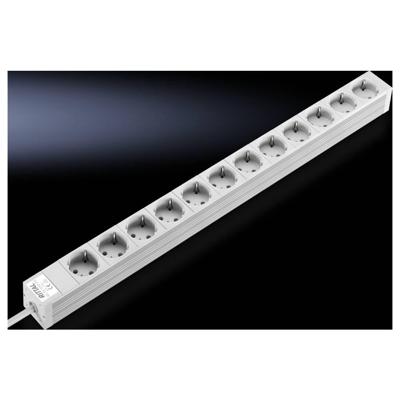 Rittal DK 7240.310 Stekkerdoos Twaalfvoudig Aluminium Meerdere kleuren 1 stuk(s)