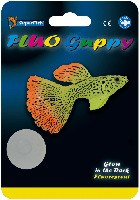 Superfish Fluo Guppy Aquarium - Fluorescerende Ornamenten & Blauwe LED-licht, Energiezuinig - thumbnail