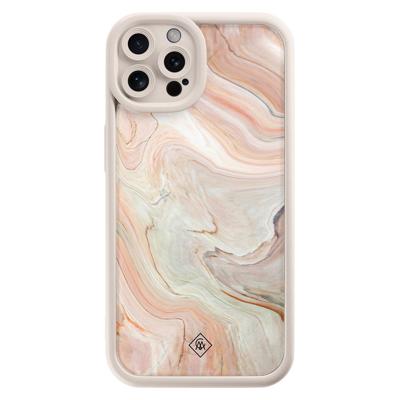 iPhone 12 Pro beige case - Marmer waves iPhone 12 Pro beige case - Marmer waves