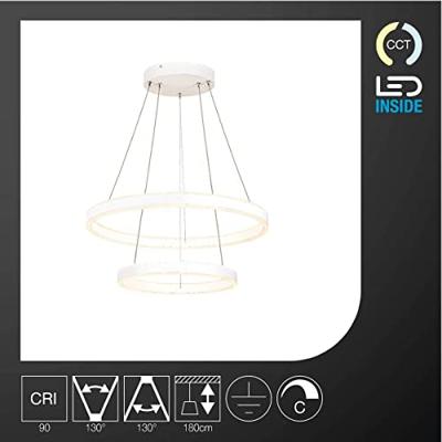 SLV Led hanglampOne 2-rings Ø 60cm wit - 1004766