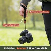 C-Rope Claw Camera wrist strap Silent Black, 30cm Paracord - thumbnail