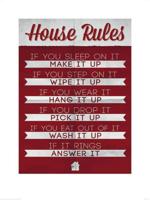 Kunstdruk House Rules 60x80cm - thumbnail