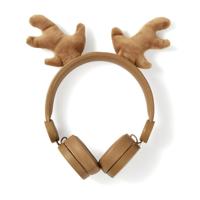 Bedrade Koptelefoon | 1,2 m Ronde Kabel | On-Ear | Afneembare Magnetische Oren | Rudy Reindeer | Bruin - thumbnail