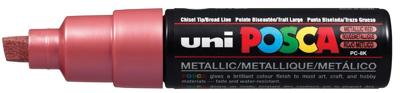 Paintmarker uni posca pc8k b schuin metallic rood