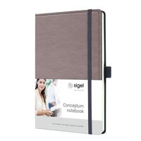 Sigel SI-CO691 Notitieboek Conceptum A5 Punt-Gelijnd Taupe - thumbnail