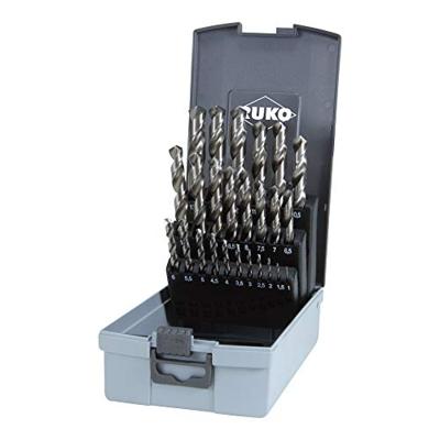 RUKO 214215RO HSS-G Metaal-spiraalboorset 25-delig 1 mm, 1.5 mm, 2 mm, 2.5 mm, 3 mm, 3.5 mm, 4 mm, 4.5 mm, 5 mm, 5.5 mm, 6 mm, 6.5 mm, 7 mm, 7.5 mm, 8 mm, 8.5