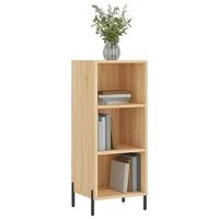 Dressoir 34,5x32,5x90 cm bewerkt hout sonoma eikenkleurig - thumbnail