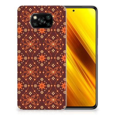 Xiaomi Poco X3 | Poco X3 Pro | TPU bumper | Batik Brown