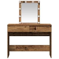 Kaptafel met lade Oud Hout 100 x 40 x 130 cm Bewerkt hout - thumbnail