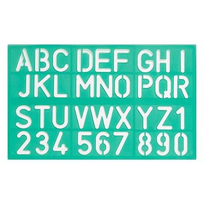 Linex lettersjabloon set met 3 stuks, in een ophangetui Linex lettersjabloon set met 3 stuks, in een ophangetui