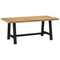 Eettafel NOAIN A-vormige poten 180x90x75 cm massief hout - thumbnail