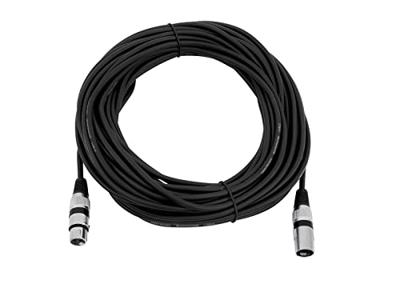 Omnitronic 3022058N XLR Verbindingskabel [1x XLR-stekker 3-polig - 1x XLR-bus 3-polig] 20.00 m Zwart