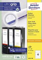 Rugetiket Avery Zweckform breed 61x192mm zelfklevend wit 100 vel | 5 stuks - thumbnail