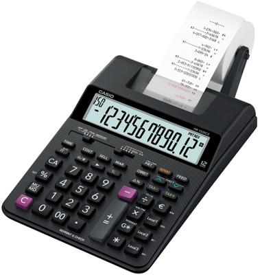 Casio HR 150 RCE Bureaurekenmachine met printer Zwart Aantal displayposities: 12 werkt op batterijen, werkt op het lichtnet (optioneel) (l x b x h) 295 x 165 x