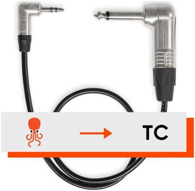 Tentacle Sync to 6.3 mm Jack 90° Timecode Cable