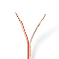 Speaker-Kabel | 2x 1,50 mm2 | 15,0 m | Folieverpakking | Transparant - thumbnail