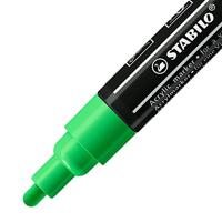 Acrylmarker stabilo free acrylic t300 bladgroen - thumbnail