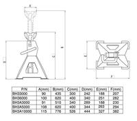 Bahco krik standardaard paar 3t per stu | BH33000 - thumbnail