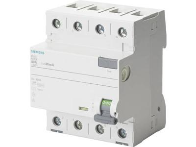 Siemens 5SV36444 5SV3644-4 Aardlekschakelaar B 4-polig 40 A 0.3 A 400 V