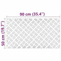 VidaXL Trap tread rechthoekig 2 pcs zilver 90 x 50 cm aluminium - thumbnail