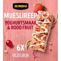 Jumbo Mueslireep Yoghurtsmaak & Rood Fruit 6 Stuks - thumbnail