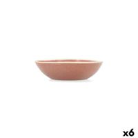 Kom Bidasoa Gio 15 x 4 cm Keramisch Bruin (6 Stuks) - thumbnail