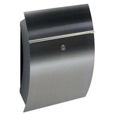 Albert Rvs brievenbusLetter Design 50cm grijs - 690770