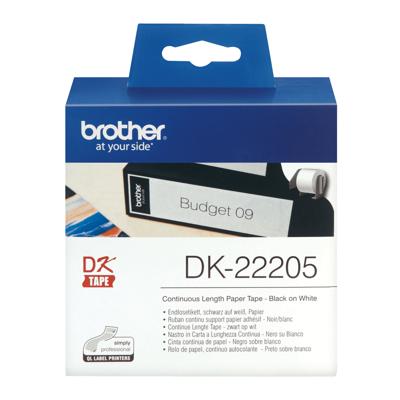 Doorlopende Rol Papier Brother DK-22205 Zwart/Wit (3 Stuks) Doorlopende Rol Papier Brother DK-22205 Zwart/Wit (3 Stuks)