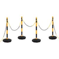 Kettingpalenset met kunststof ketting 10 m - thumbnail