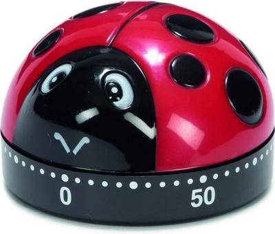 Patisse kookwekker lieveheersbeestje 6 cm zwart/rood