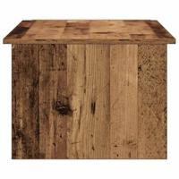 Salontafel 150x50x35 cm bewerkt hout oud houtkleurig - thumbnail