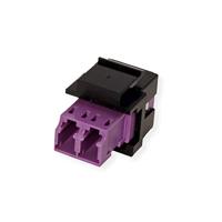ROLINE Keystone glasvezeladapter LC/LC duplex, multimode, OM4 - thumbnail