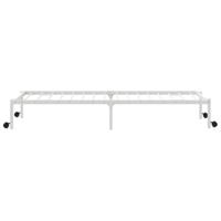 Bedframe zonder matras opvouwbaar 90x200 cm staal wit - thumbnail